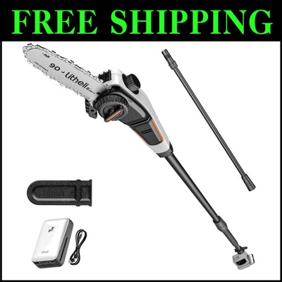 Ergonomic Pole Saw with Auto Oiling & Dual Control Safety for Tree Trimming