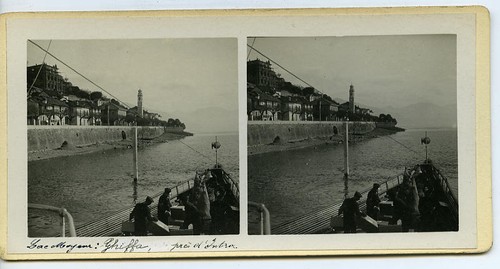 Italien Alpen Lago Maggiore Ghiffa altes Possemiers Stereo Foto 1910 - Bild 3 von 3