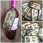 Alice in Wonderland Large  'Eat Me'...'Drink Me' Tags