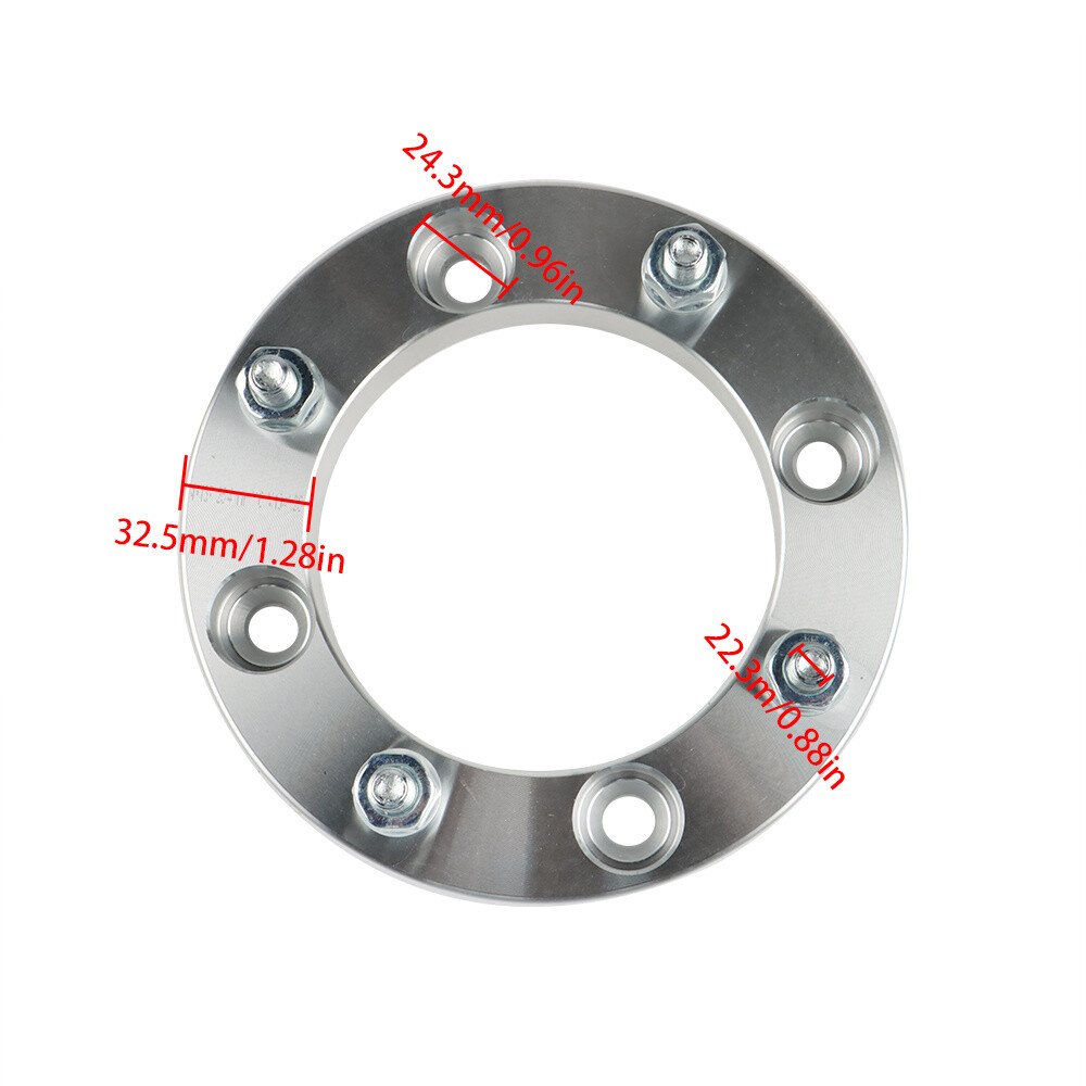 For CanAm Bombardier 4Pc 1" 25mm 4X137 ATV Silver Wheel Spacers 10x1