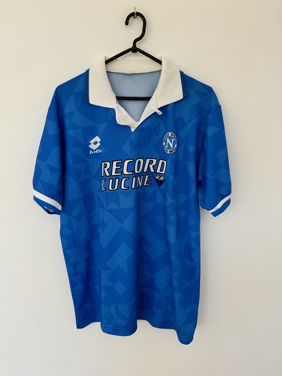 NAPOLI 1994/1995 HOME FOOTBALL SHIRT LOTTO VINTAGE JERSEY SIZE L