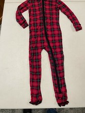 KICKEE PANTS BAMBOO VISCOSE SUPER SOFT HOLIDAY PLAID GIRLS 1 PC PAJAMAS 4T  4