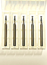 5/64" Dia x 1/4" LOC x 1-1/2" OAL 2 Flute CNC Carbide End Mill 5-Pack USA A14