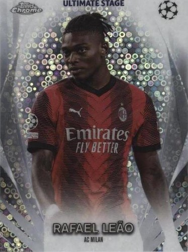 2023-24 Topps Museum Collection AC Milan Rafael Leao Auto Gold