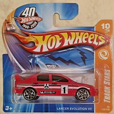 Hot Wheels 2008 Track Stars Lancer Evolution 10/12 Neu unbespielt in OVP M7010