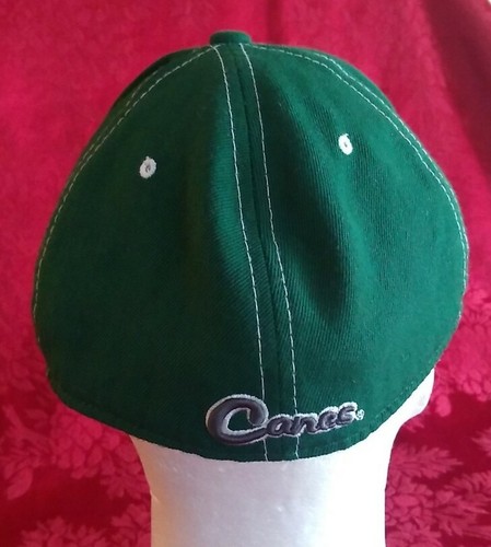 University of Miami Hurricanes Baseball Cap Hat Zephyr Sz 8 35% Wool Green NCAA - Picture 3 of 8