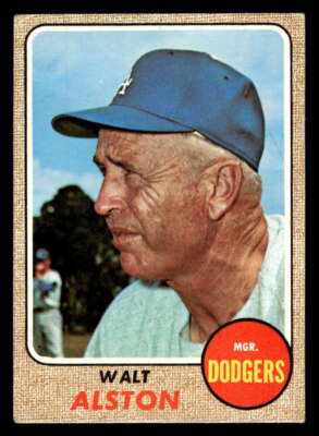 1968 Topps Walt Alston Los Angeles Dodgers High Number 472 VG-EX Y1818