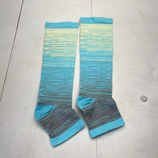 Blue  Grey Calf/Leg Compression Sleeves Unisex Adult Size 2X-Large