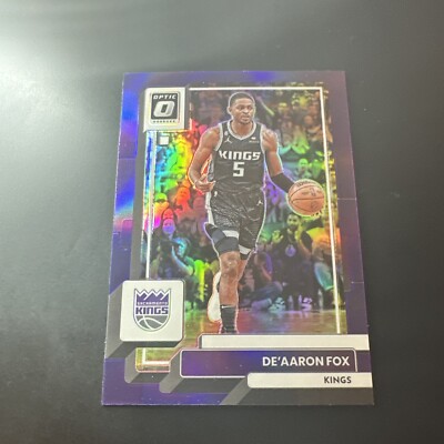 2022-23 Donruss Optic Purple Prizm #130 De'Aaron Fox