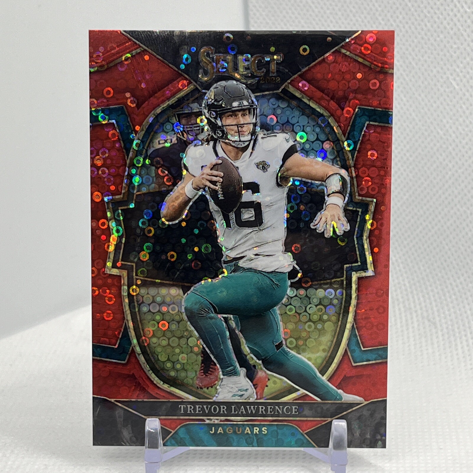 2022 Panini Select TREVOR LAWRENCE #41 Red Disco Prizm 01/49