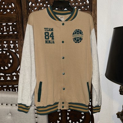 Boys XL 18/20 Varsity Nickelodeon Ninja Turtles Button Up Sweater New