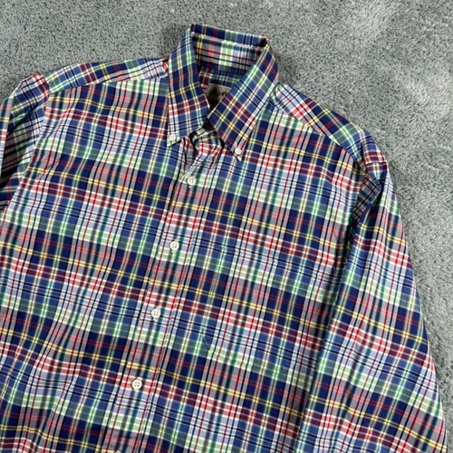 Vintage Brooks Brothers Plaid Made in USA Woven in Italy Egyptian Cotton SZ S
