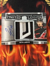 2024-25 THE CUP SETH JARVIS /50 LIMITED LOGOS AUTO SICK 3 COLOR PATCH HURRICANES