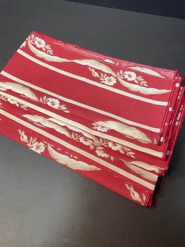 Martha Stewart Red Ribbons French Floral 6 Placemats & 6 Napkins Lot Of 12 Pcs. - Picture 8 of 11