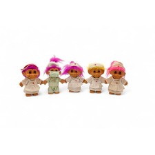 Vintage Troll Dolls Nurse Lot 5 Russ Medical Doctor Hospital 1990s