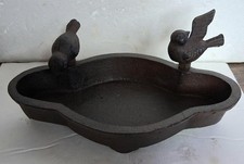 Bird Feeder Cast Iron Heavy 8 Inch Home Deck Office