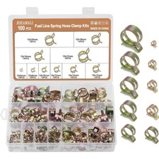 Kraftstoff- und Wasserleitungen 100er Schlauchschellen Set 6-20mm für Heimwerker