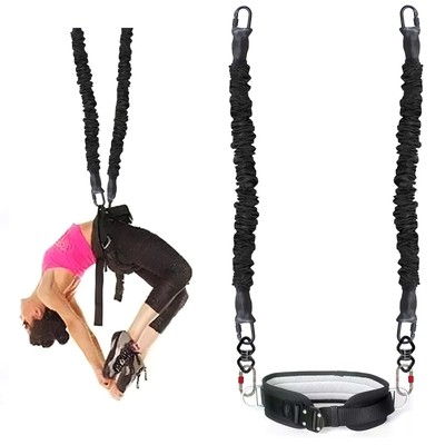 Back Somersault Bungee Dance Trainer Backward Flip Training Euipment Gymnasti...