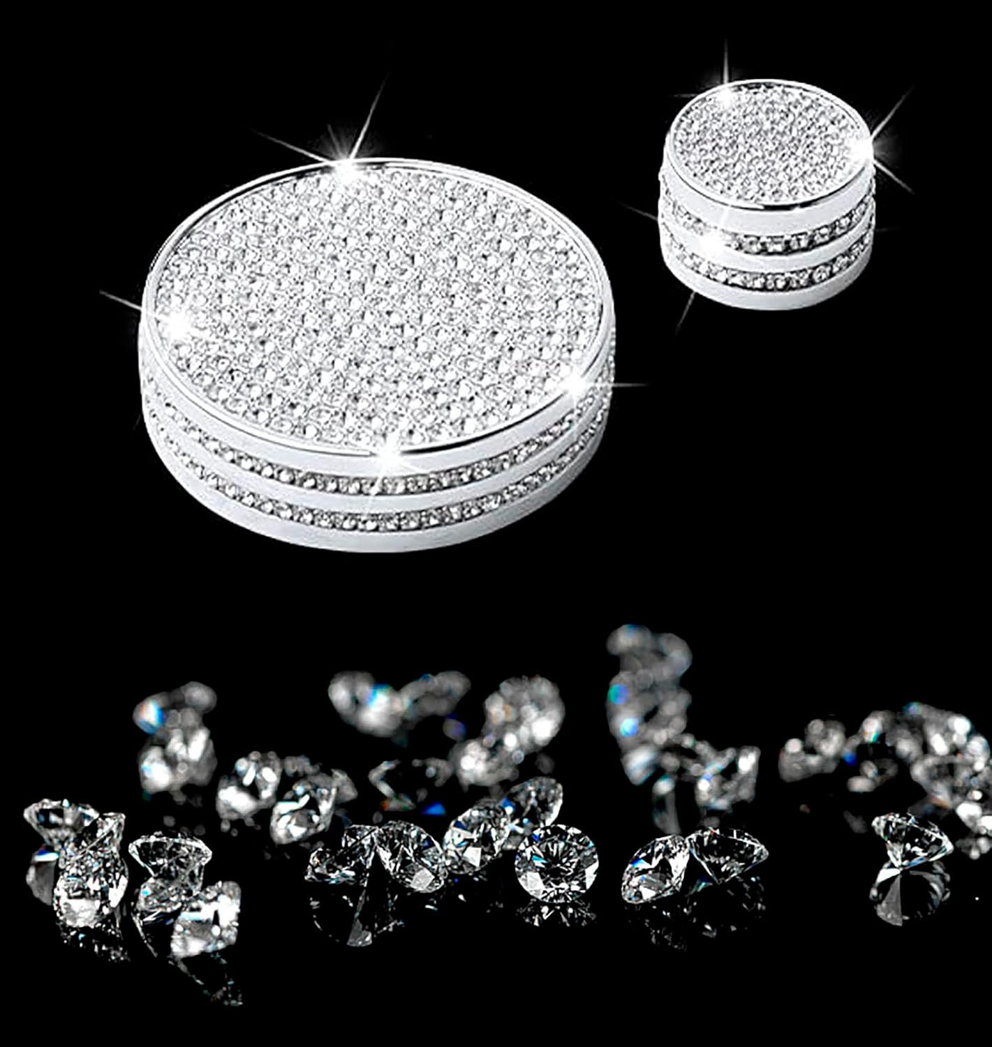 Bling Media Control Volume Knob Bling Crystal Shiny Accessory Interior Cover Fit