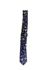 NEW- Mens Penguin by Munsingwear Neck Tie Polyester Cotton Navy Floral MSRP: 55