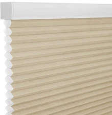 Changeshade Cordless Light Filtering Cellular Shade Beige 35x72 Inch New
