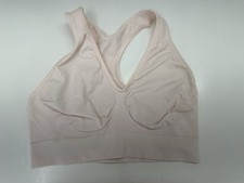 Unbranded Women Bra Size Large Pink Pullover Racerback Unpadded Wireless Comfort