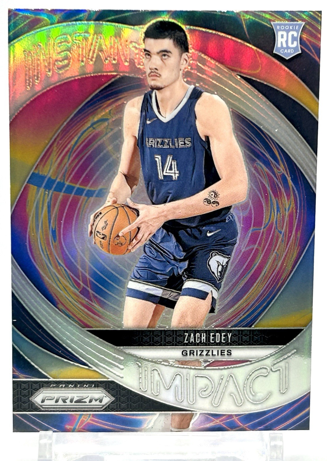 2024-25 Prizm Zach Edey RC Instant Impact RC Silver Rookie #25 + FREE SHIPPING