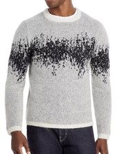 John Varvatos Collection Sterling Heartbeat Mohair Merino Blend Sweater S Knit
