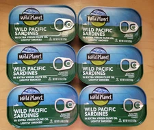 Wild Planet Wild Pacific Sardines in Extra Virgin Olive Oil, 4.4 Ounce (6 Count)