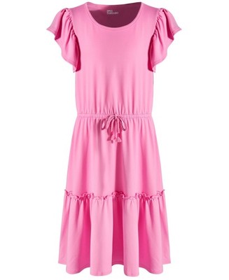 Epic Threads Big Girls Solid Tiered Dress - Juicy Pink - L
