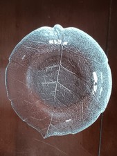 arcoroc Aspen Blatt-Motiv  Schale Schälchen 13cm Vintage Luminarc France