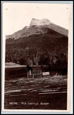 Postcard RPPC Hecho Pico Castillo Achert   F93