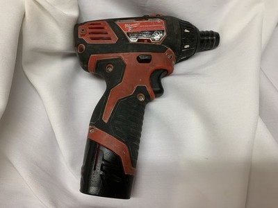 Milwaukee 2401-20 M12 12V 1/4  Hex Cordless Screwdriver With Battery! Works !