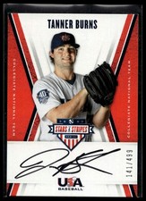 2019 Panini Stars & Stripes #CNT TB Tanner Burns CNT Sign Black Ink #/499