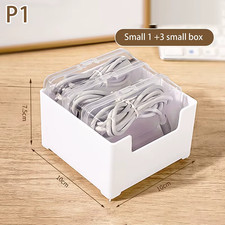 1Set Data Cable Storage Box Cable Organizer Bag with Power Charging Cable Manage