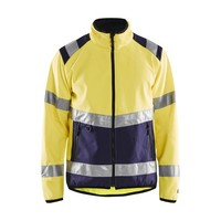 BlakläDer Warnschutz-Softshell-Jacke Gelb Marineblau Unisex-GrößE: M