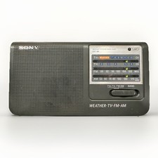 Sony ICF-36 Portable Weather Radio - Black Tested Working Vintage AM/FM