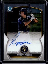 2023 Bowman Chrome Robert Moore Prospect Auto Autograph #CPA-RME Brewers