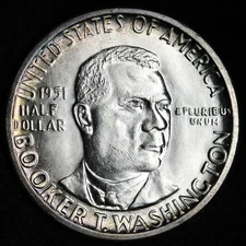 1951 Booker T Washington Half Dollar GEM BU *UNCIRCULATED* MS E333 VIEM