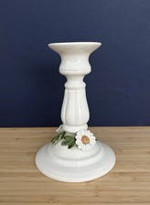 Kerzenst&auml;nder Keramik Kerzenhalter vintage Leuchter Handwerkskunst Blume Dekor