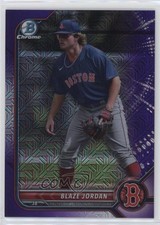 2022 Bowman Chrome Prospects Mega Box Purple Mojo Refractor Blaze Jordan 0ii1
