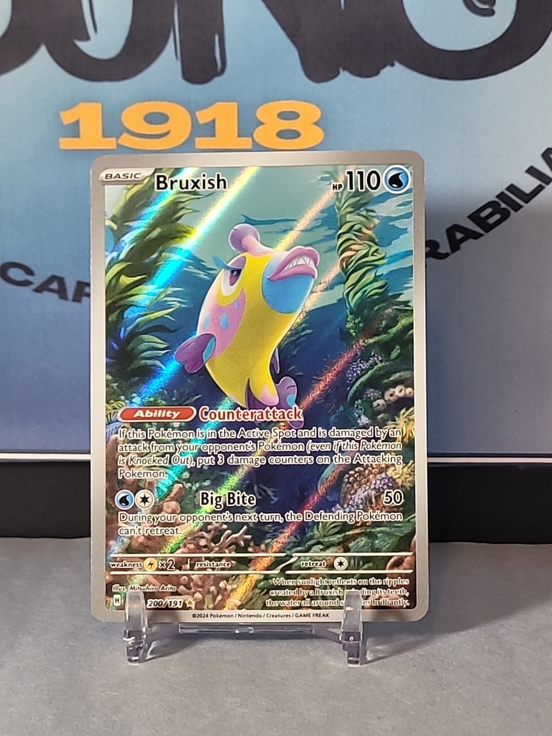 Bruxish - 200/191 - Illustration Rare - Surging Sparks - Pokemon Card -NM/M