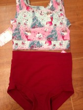 Dance Pre-Owned Set Shorts/Top Summer Sky Mermaid Pink Jazz Acro