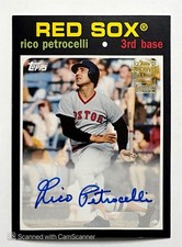2018 Topps Archives Fan Favorites 1971 Design Rico Petrocelli #FFA-RP Auto