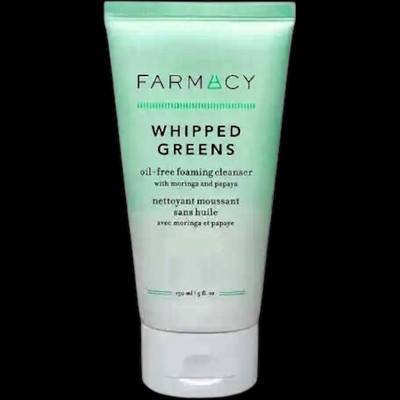 FARMACY Whipped Greens Oil-Free Foaming Cleanser (1.7 Fl Oz/50 ml) New & Sealed!
