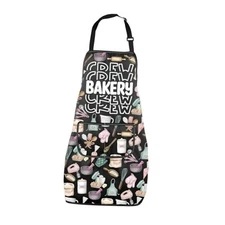 MNIGIU Baking Lover Gift Apron With Pockets Cooking Chef Gifts Bakery Crew