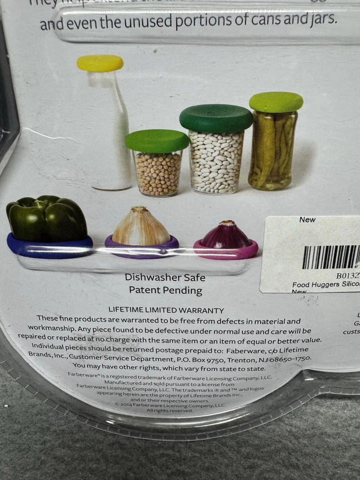 Farberware Food Huggers Silicone Reutilizável Economizador de Alimentos Conjunto de 4 - Frutas e Vegetais - Imagem 3 de 4