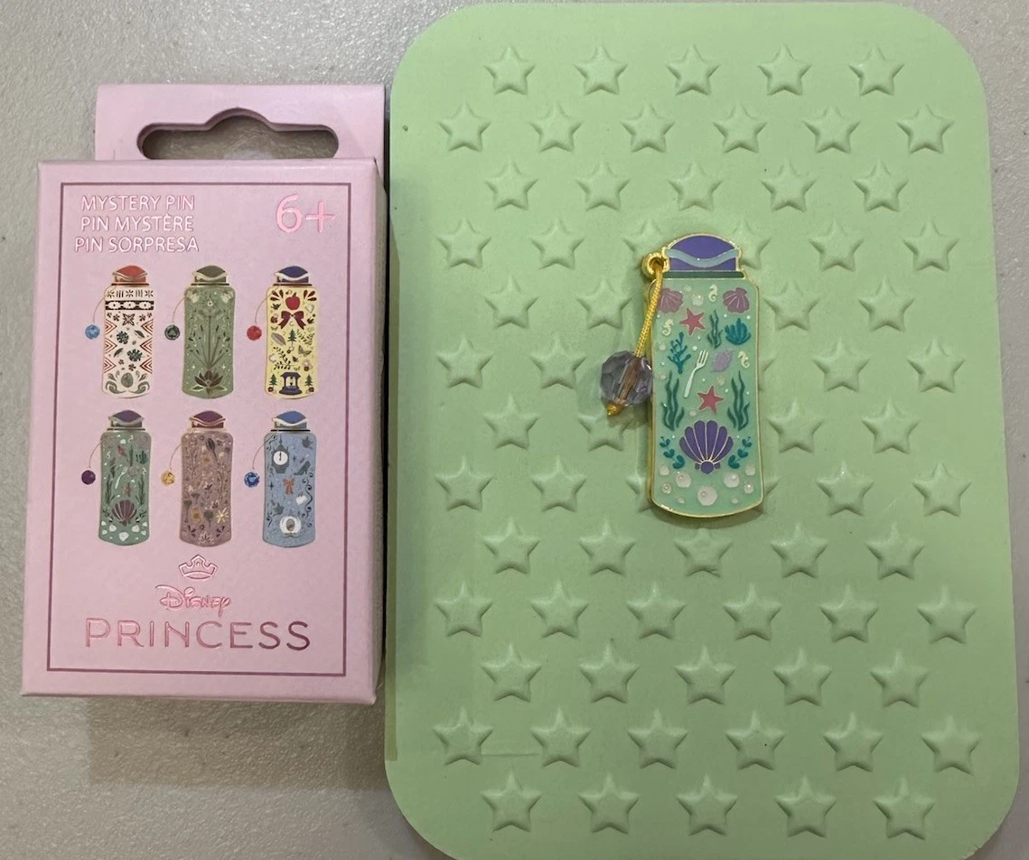 Loungefly Disney Princess Beaded Water Bottle Enamel Pin – Ariel