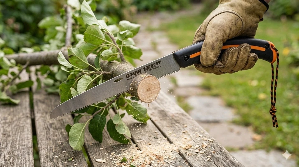 Astsäge faltbar G-MAN Klappsäge XL Schweden Gartensäge outdoor Profi Holzsäge - Bild 3 von 4