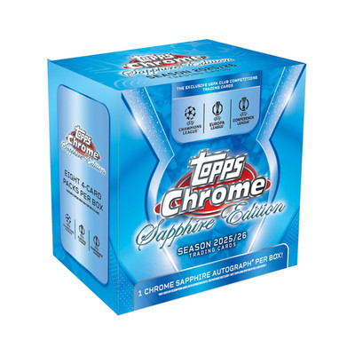 2025/26 Topps chrome UCC sapphire Hobby Box - Rip live only